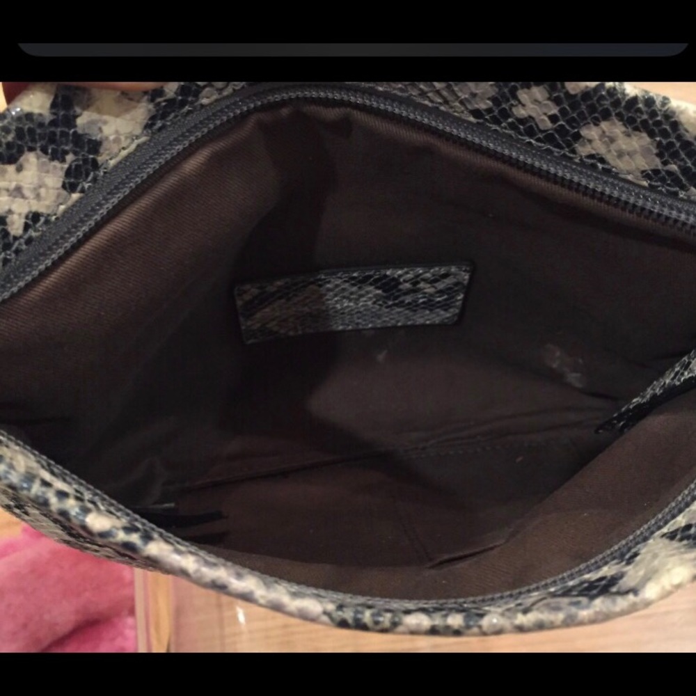 Python Print Leather Clutch - image 3